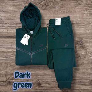 Nike Forest Green Fleece Hoodie and Joggers Set Sizes S-3XL